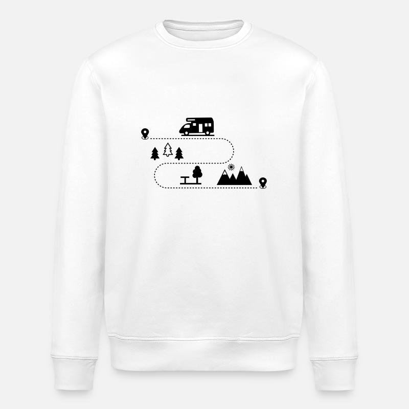 Wohnmobil - Stanley/Stella Unisex Bio-Sweatshirt ROLLER - Weiß