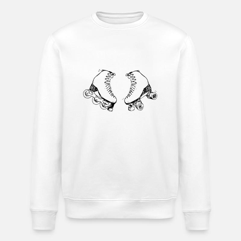 Double skates - Sweat bio ROLLER Stanley/Stella Unisexe - blanc