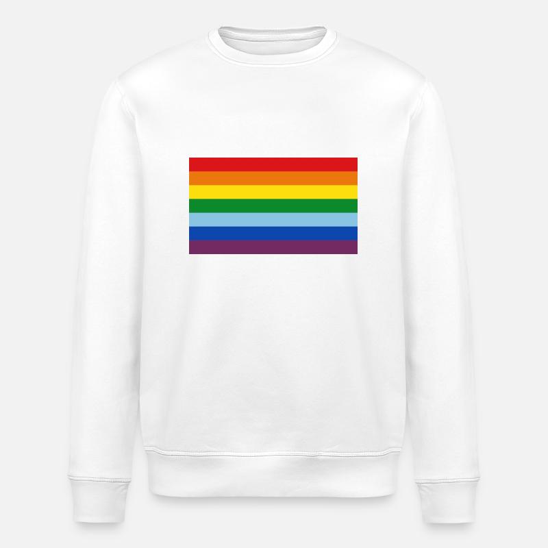 regenbogen - Stanley/Stella Unisex Bio-Sweatshirt ROLLER - Weiß