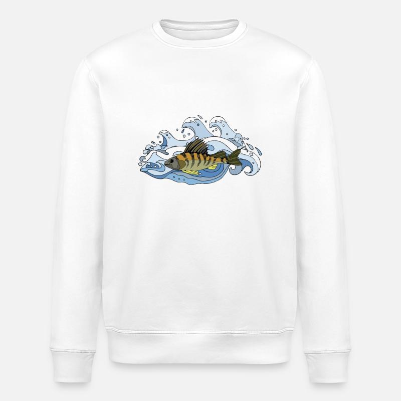 Poisson - Sweat bio ROLLER Stanley/Stella Unisexe - blanc