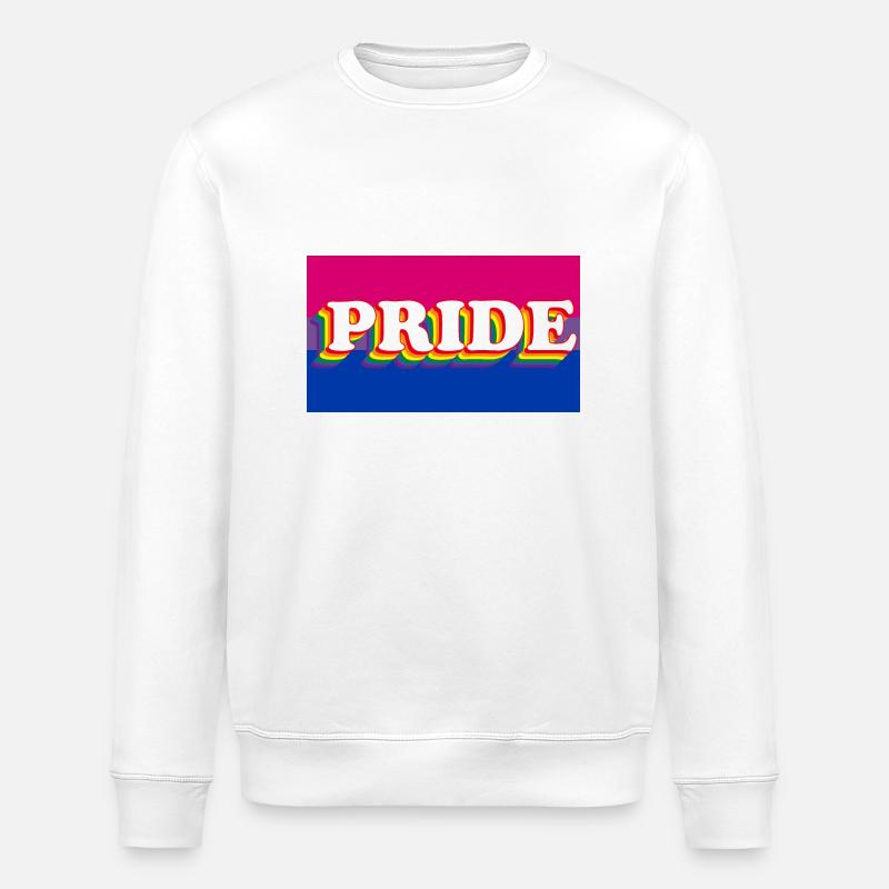 bi pride - Stanley/Stella Unisex Bio-Sweatshirt ROLLER - Weiß