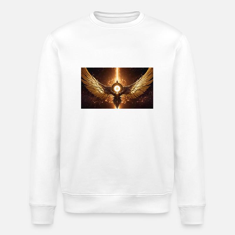 Oiseau de feu doré - Sweat bio ROLLER Stanley/Stella Unisexe - blanc