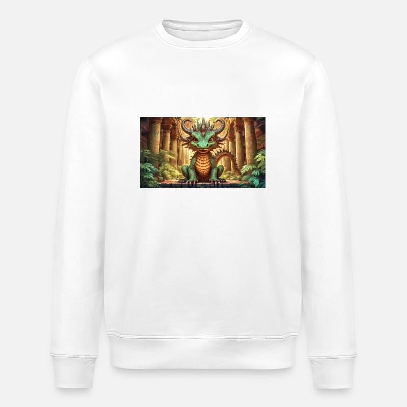 Dragon - Jeunes petits monstres mignons - Sweat bio ROLLER Stanley/Stella Unisexe - blanc