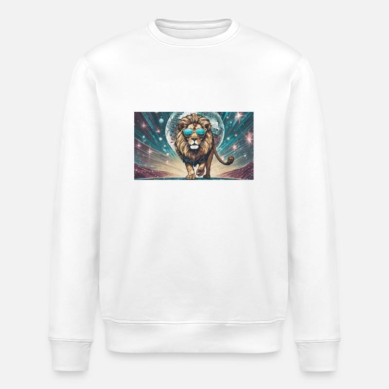 Pun ambiguous expression – Partylöwe (socialite) - Stanley/Stella ROLLER Unisex Organic Sweatshirt - white