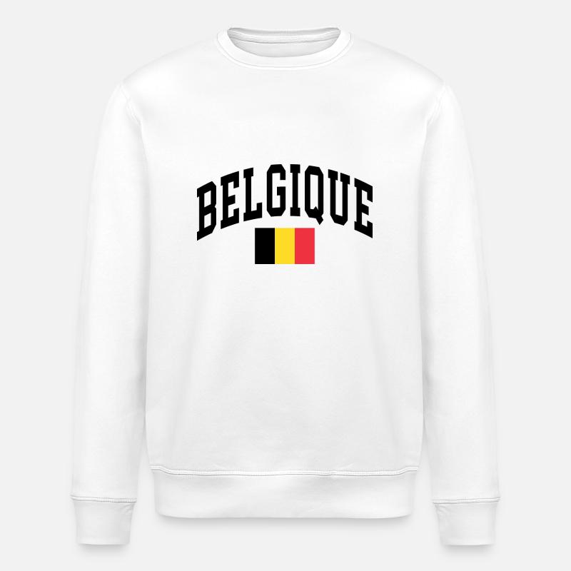 Belgique - Sweat bio ROLLER Stanley/Stella Unisexe - blanc