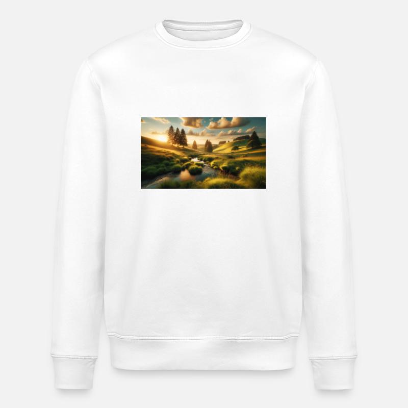 Paysage - Sweat bio ROLLER Stanley/Stella Unisexe - blanc