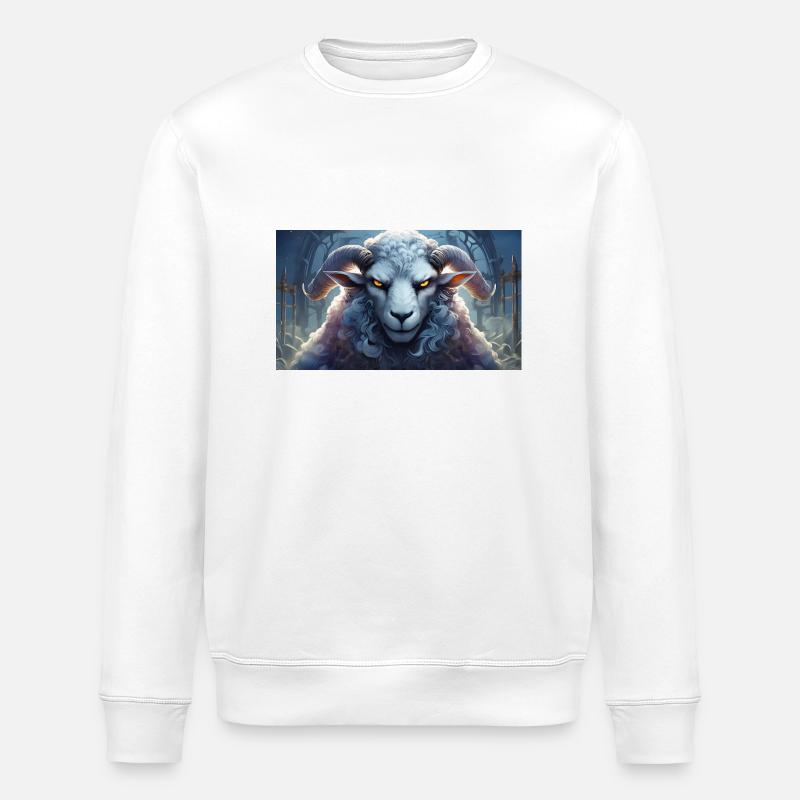 Animaux mignons - moutons - Sweat bio ROLLER Stanley/Stella Unisexe - blanc