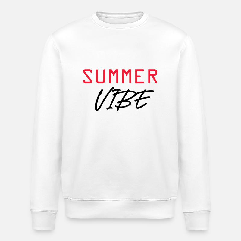 summer vibe - Sweat bio ROLLER Stanley/Stella Unisexe - blanc