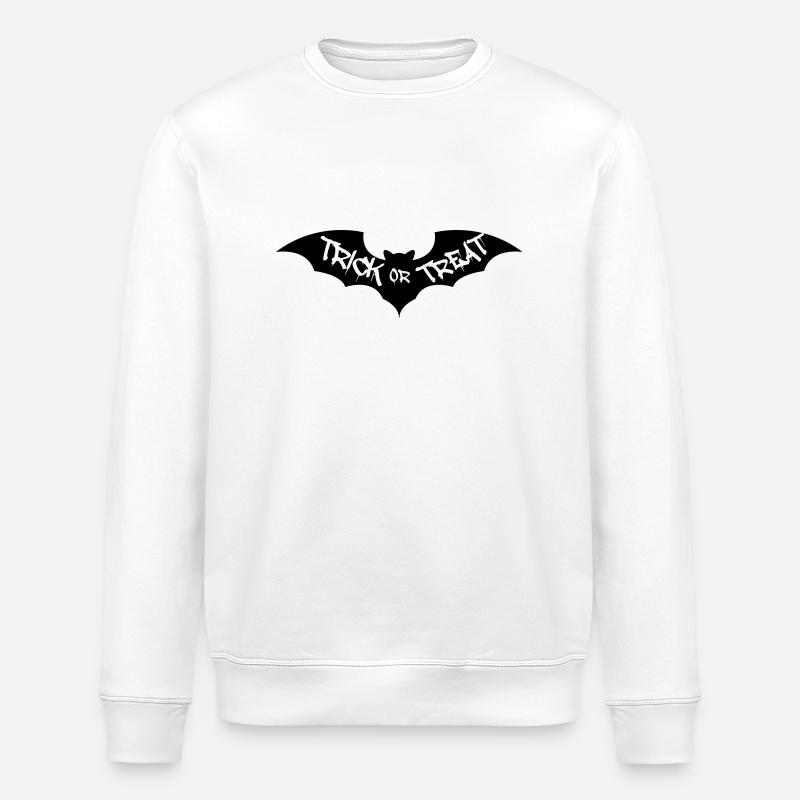 Chauve-souris Trick or Treat - Sweat bio ROLLER Stanley/Stella Unisexe - blanc