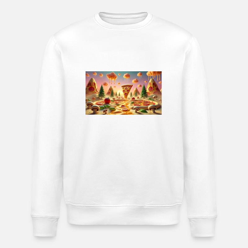 Pizza - Sweat bio ROLLER Stanley/Stella Unisexe - blanc