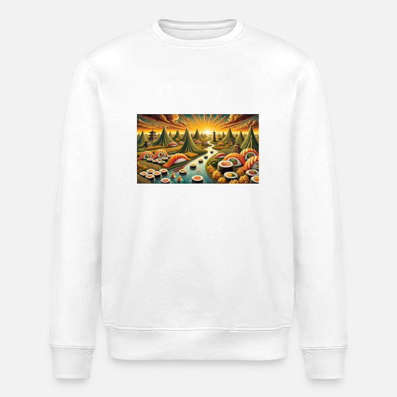 Sushi - Stanley/Stella Unisex Bio-Sweatshirt ROLLER - Weiß