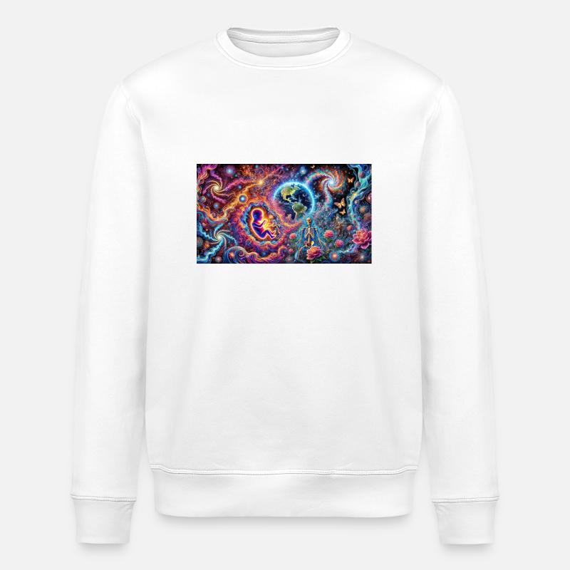 psyverse - Stanley/Stella Unisex Bio-Sweatshirt ROLLER - Weiß