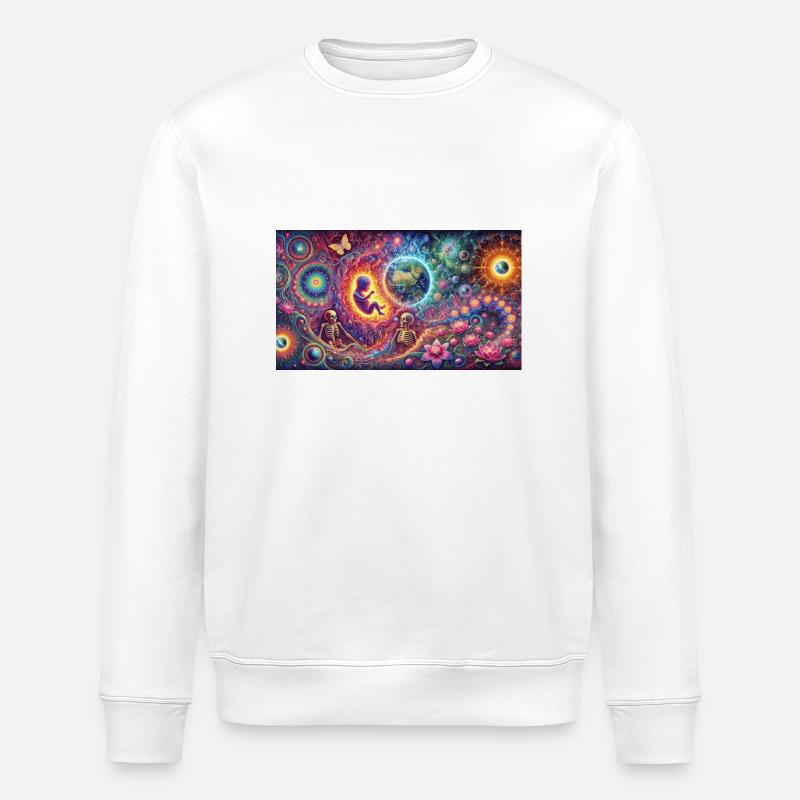 psyverse3000 - Stanley/Stella Unisex Bio-Sweatshirt ROLLER - Weiß