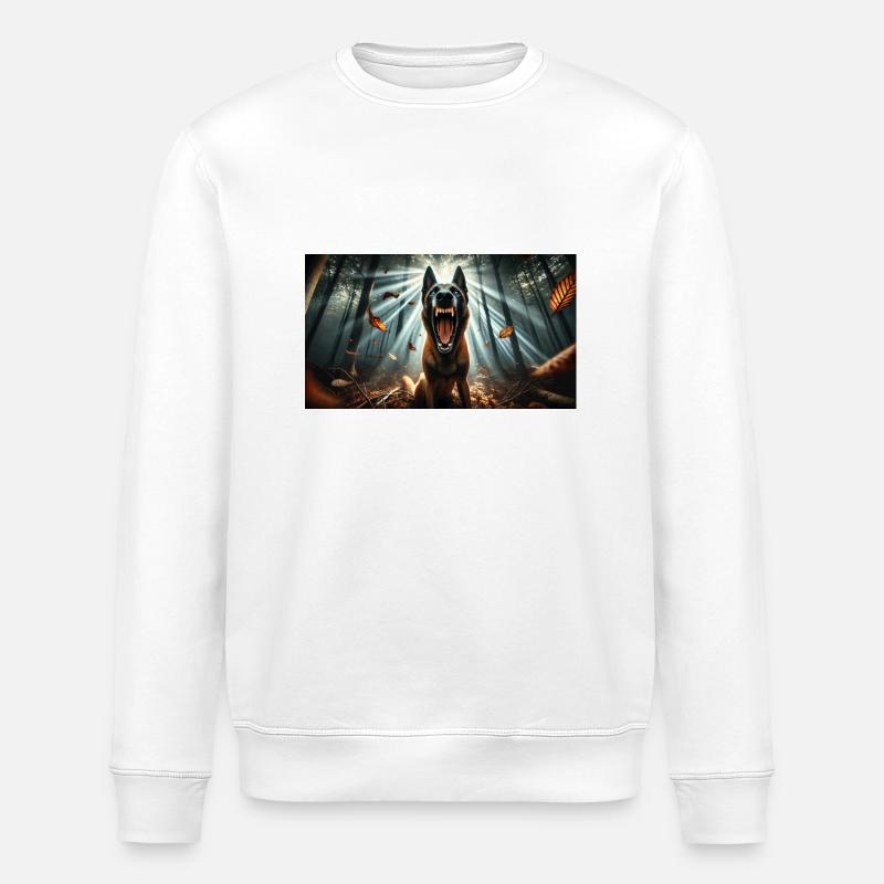 Malinois - Stanley/Stella Unisex Bio-Sweatshirt ROLLER - Weiß