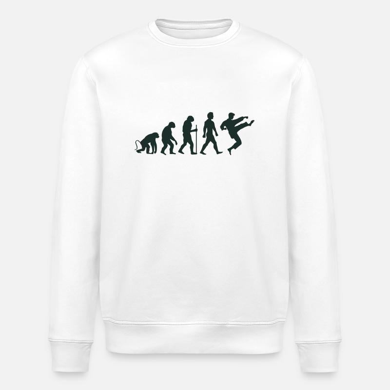 Karaté Évolution - Sweat bio ROLLER Stanley/Stella Unisexe - blanc