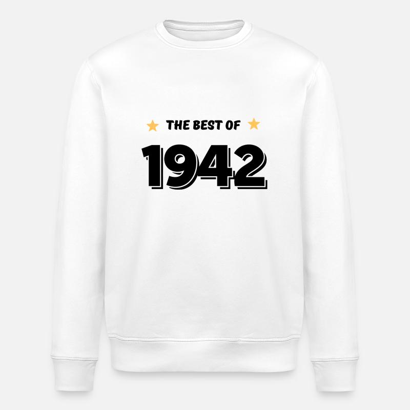 Das Beste von 1942 - Stanley/Stella Unisex Bio-Sweatshirt ROLLER - Weiß