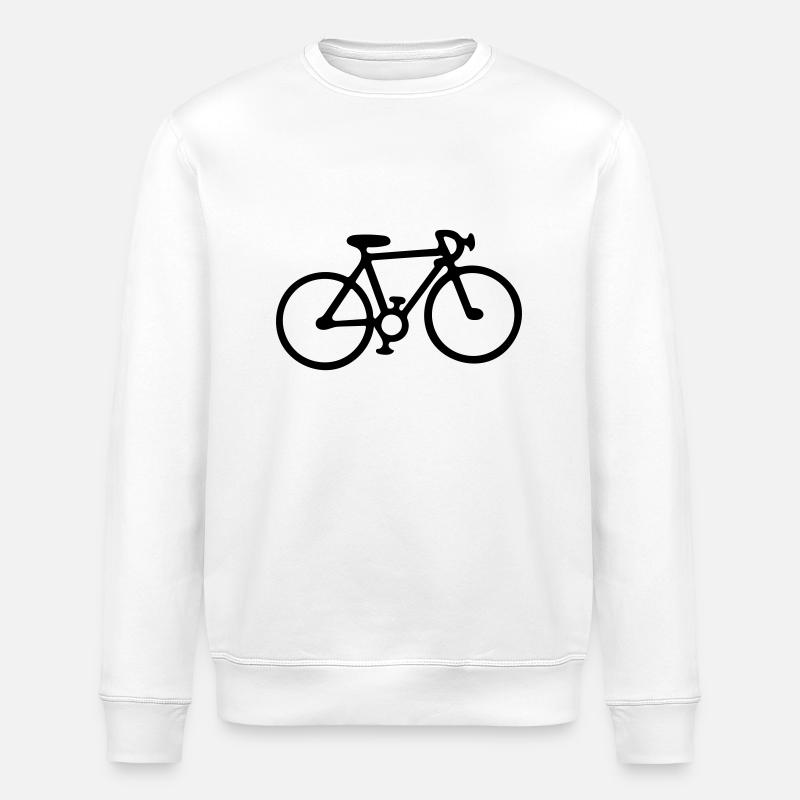 bicycle - Stanley/Stella ROLLER Unisex Organic Sweatshirt - white
