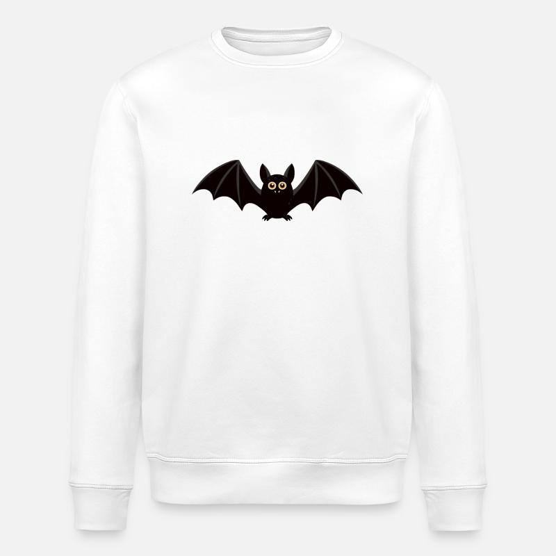 Fledermaus - Stanley/Stella Unisex Bio-Sweatshirt ROLLER - Weiß