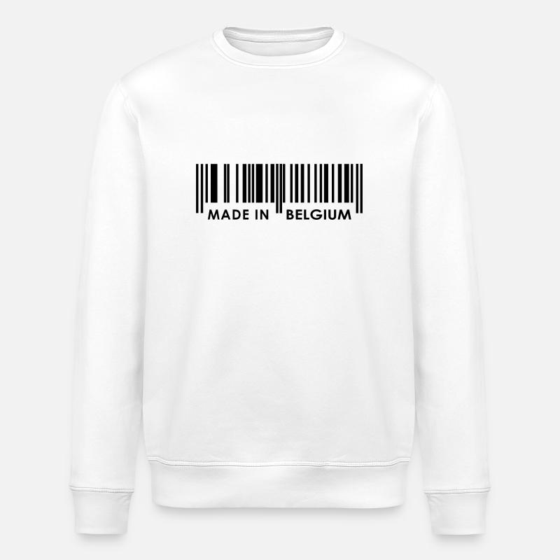 Made in Belgium / Belgique - Sweat bio ROLLER Stanley/Stella Unisexe - blanc