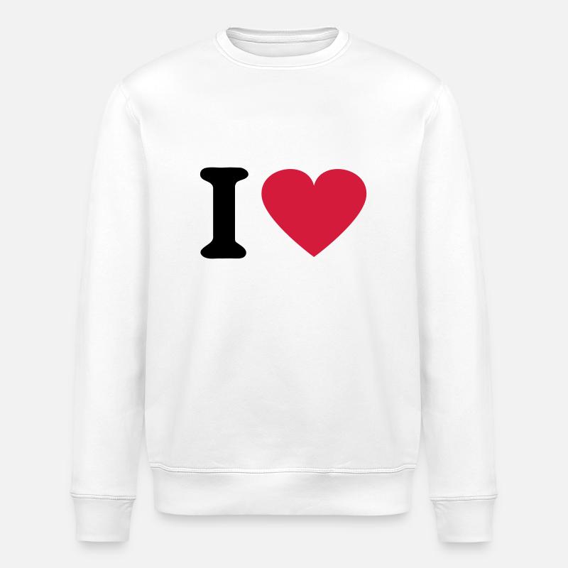 I cœur - Sweat bio ROLLER Stanley/Stella Unisexe - blanc