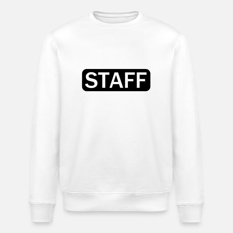 STAFF (1c) - Sweat bio ROLLER Stanley/Stella Unisexe - blanc