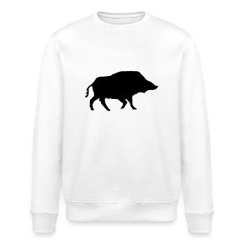 Boar - Stanley/Stella ROLLER Unisex Organic Sweatshirt - white - Front - Nik (191cm)