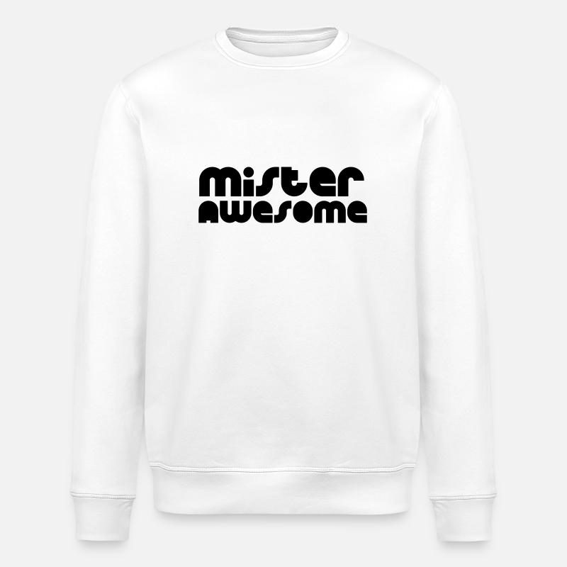 mister awesome - Stanley/Stella Unisex Bio-Sweatshirt ROLLER - Weiß