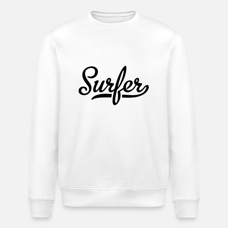 Surfer - Sweat bio ROLLER Stanley/Stella Unisexe - blanc