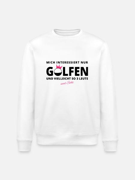 GOLFER-INTERESSE Sekt - Stanley/Stella Unisex Bio-Sweatshirt ROLLER - Weiß