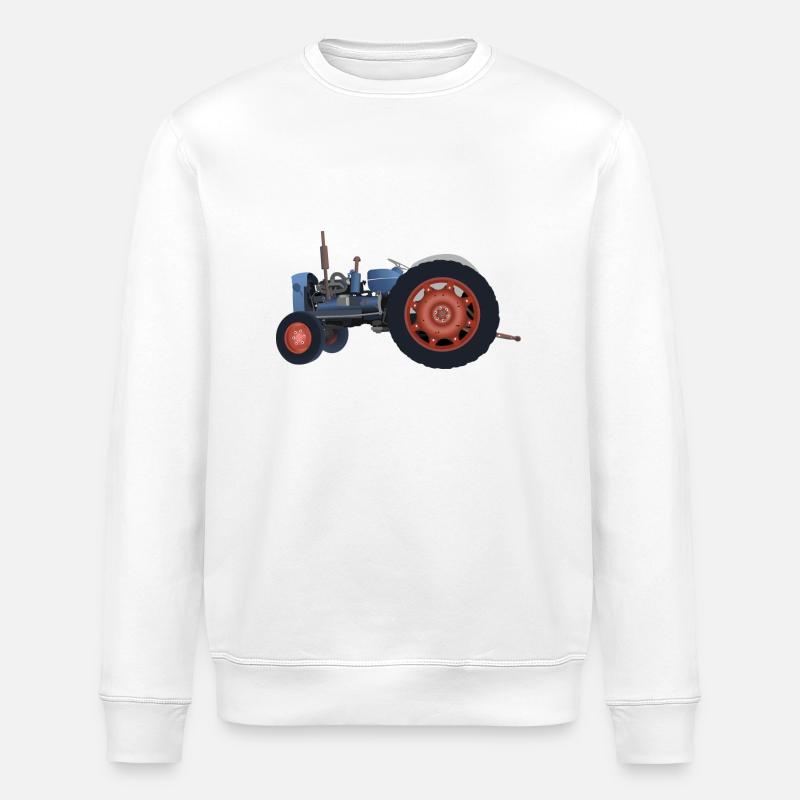tractor - Stanley/Stella ROLLER Unisex Organic Sweatshirt - white