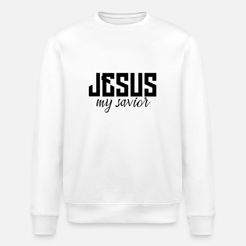 Jésus - Sweat bio ROLLER Stanley/Stella Unisexe - blanc