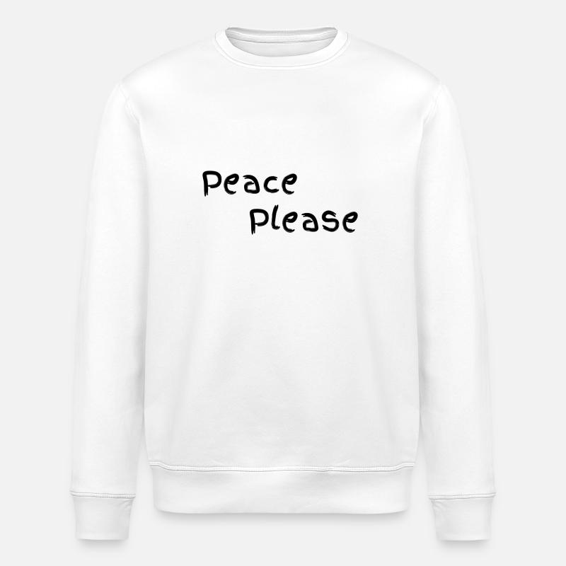 Peace please - Sweat bio ROLLER Stanley/Stella Unisexe - blanc