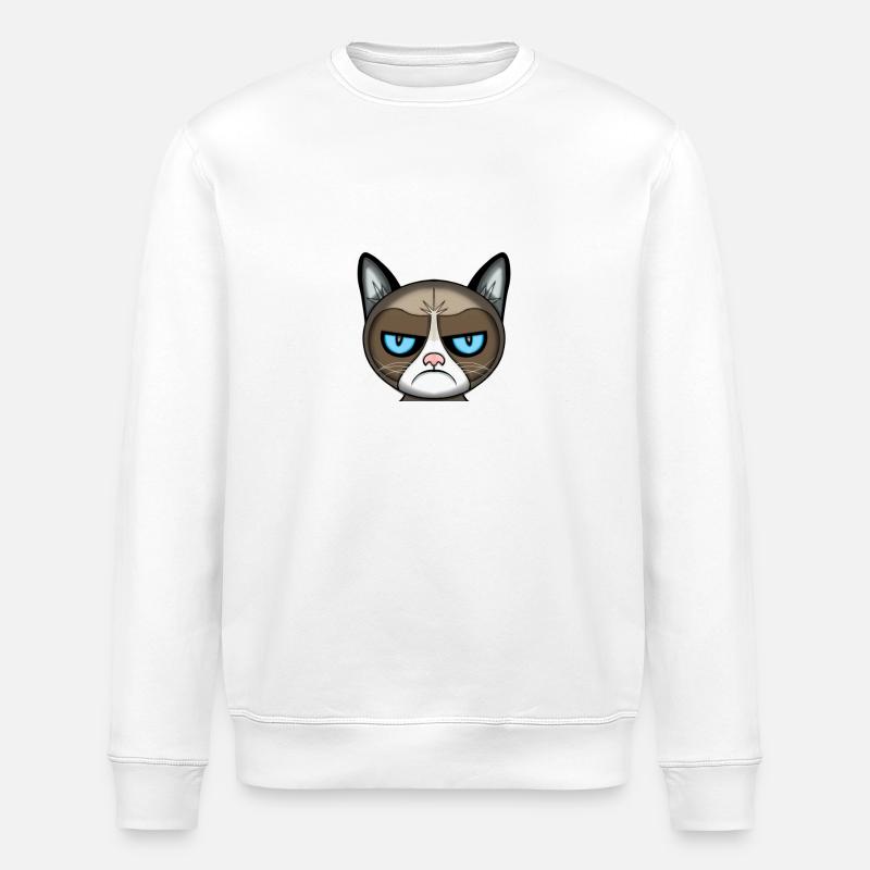 chat en colère - Sweat bio ROLLER Stanley/Stella Unisexe - blanc