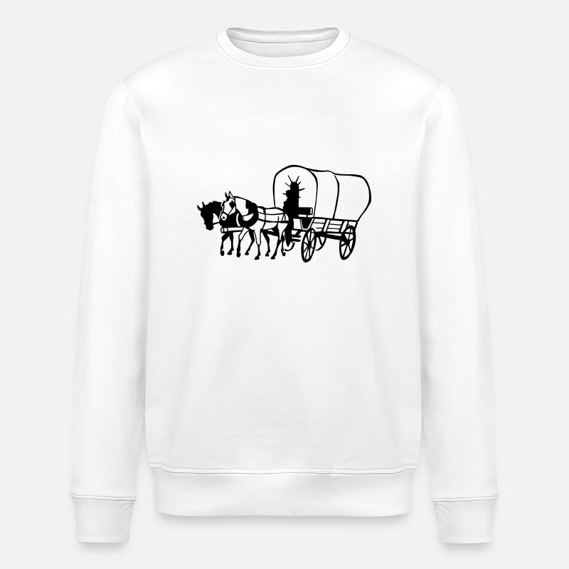 Wagon - Stanley/Stella ROLLER Unisex Organic Sweatshirt - white