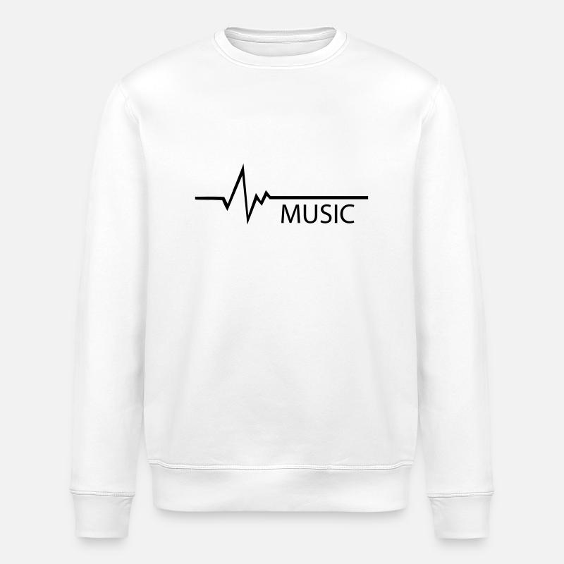 Fréquence Musique - Sweat bio ROLLER Stanley/Stella Unisexe - blanc