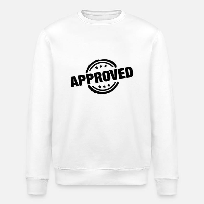 approved_stamp_tk1 - Sweat bio ROLLER Stanley/Stella Unisexe - blanc