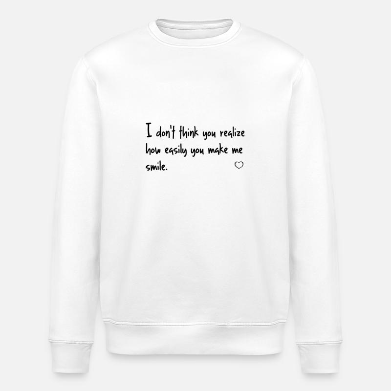 citations d'amour De - Sweat bio ROLLER Stanley/Stella Unisexe - blanc
