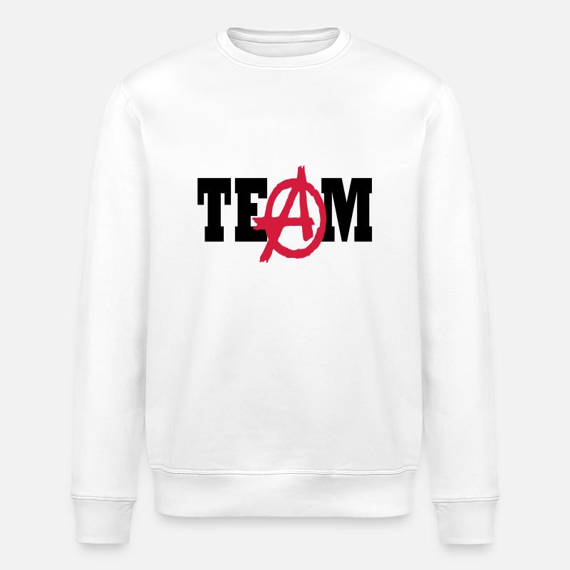 a team graffiti - Stanley/Stella ROLLER Unisex Organic Sweatshirt - white