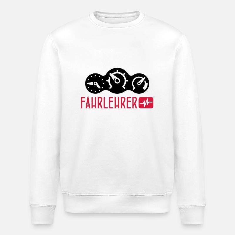 Fahrlehrer - Stanley/Stella Unisex Bio-Sweatshirt ROLLER - Weiß