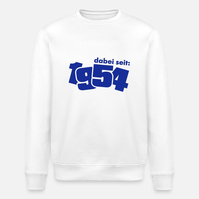 Dabei seit 1954 - Stanley/Stella Unisex Bio-Sweatshirt ROLLER - Weiß