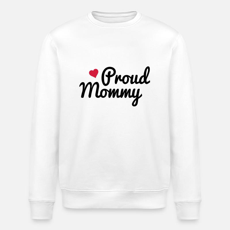 Proud Mommy - Stanley/Stella Unisex Bio-Sweatshirt ROLLER - Weiß