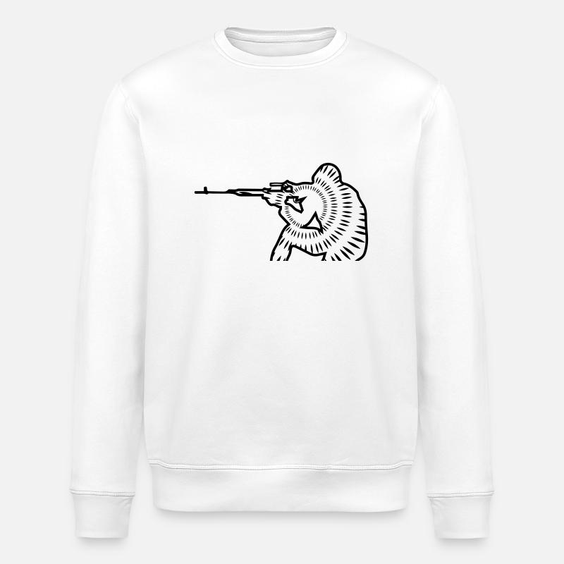 protéger sniper - Sweat bio ROLLER Stanley/Stella Unisexe - blanc