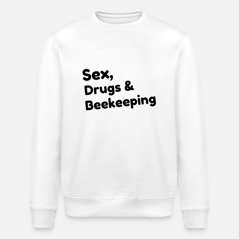 Beekeeping Beekeeper Bee Imker Apiculture - Stanley/Stella ROLLER Unisex Organic Sweatshirt - white