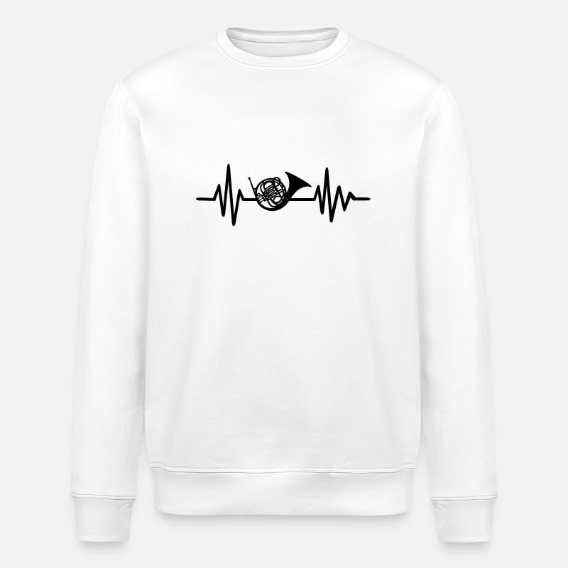 Bugle - Stanley/Stella ROLLER Unisex Organic Sweatshirt - white