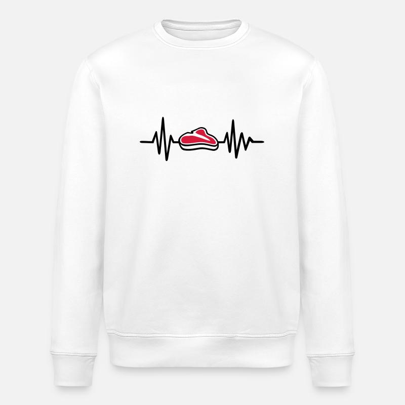 Viande - Sweat bio ROLLER Stanley/Stella Unisexe - blanc