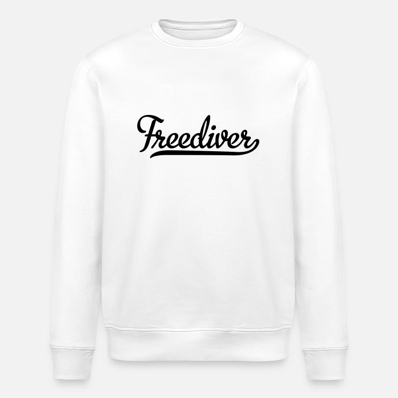 apnéiste - Sweat bio ROLLER Stanley/Stella Unisexe - blanc