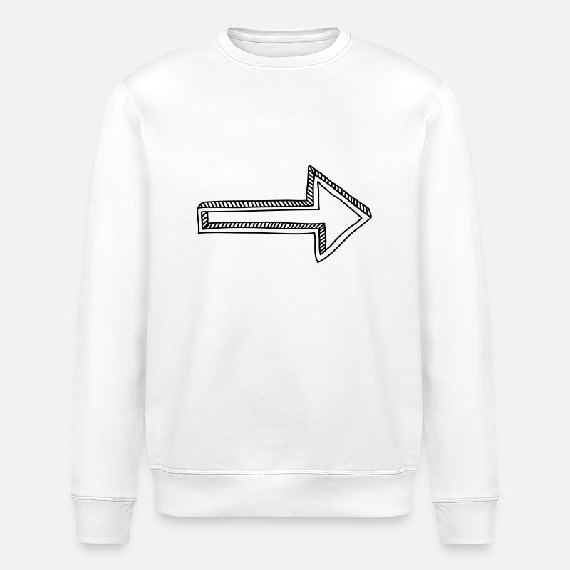 Pfeil - Stanley/Stella Unisex Bio-Sweatshirt ROLLER - Weiß