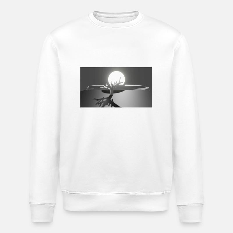 Sun and Tree - Stanley/Stella ROLLER Unisex Organic Sweatshirt - white