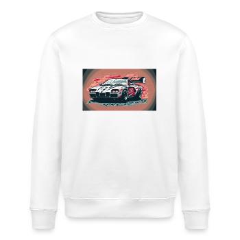 Voiture de course blanche (Collection de voitures de course) - Sweat bio ROLLER Stanley/Stella Unisexe - blanc - Devant - Nik (191cm)