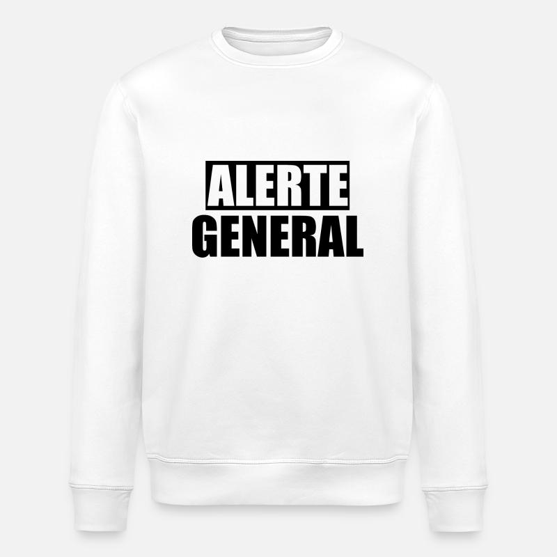 Alerte général - Sweat bio ROLLER Stanley/Stella Unisexe - blanc